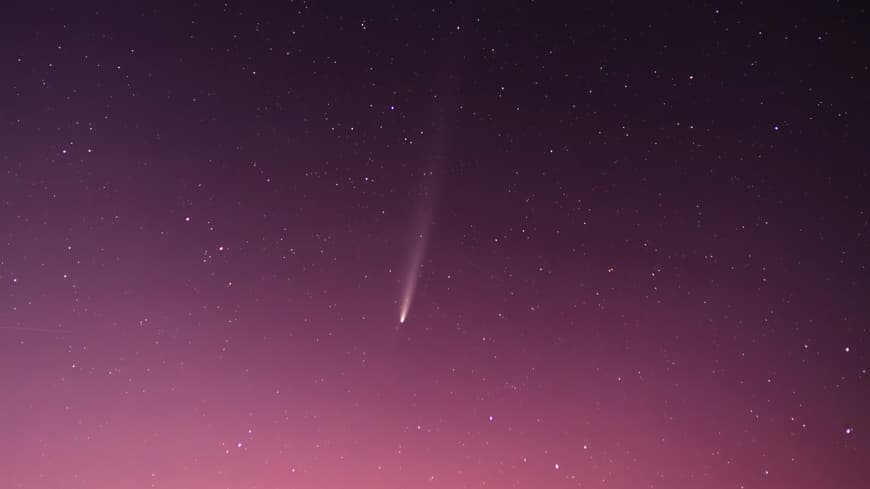 Sternenhimmel mit Sternschnuppe