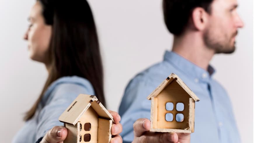 Ein Ehepaar trennt sich