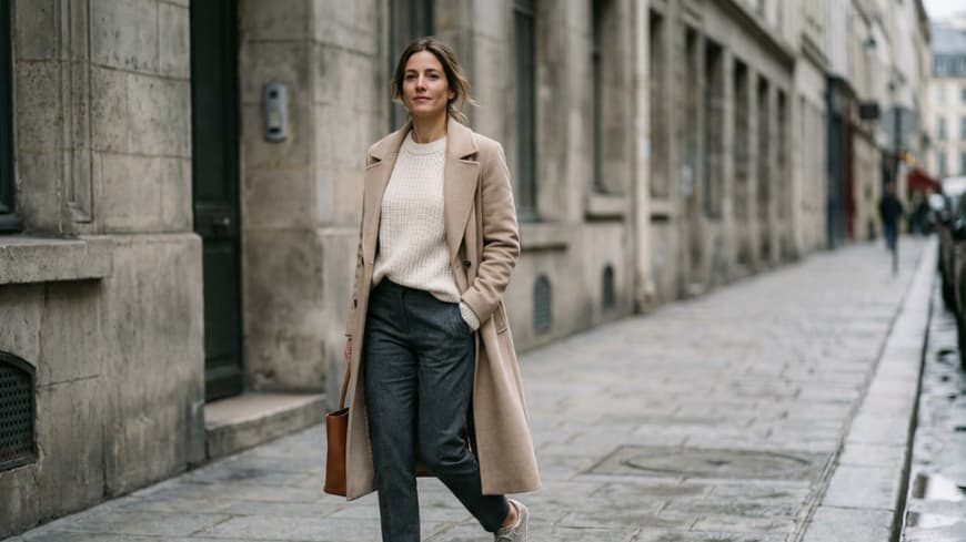 Eine Frau trägt glitzernde Sneakers