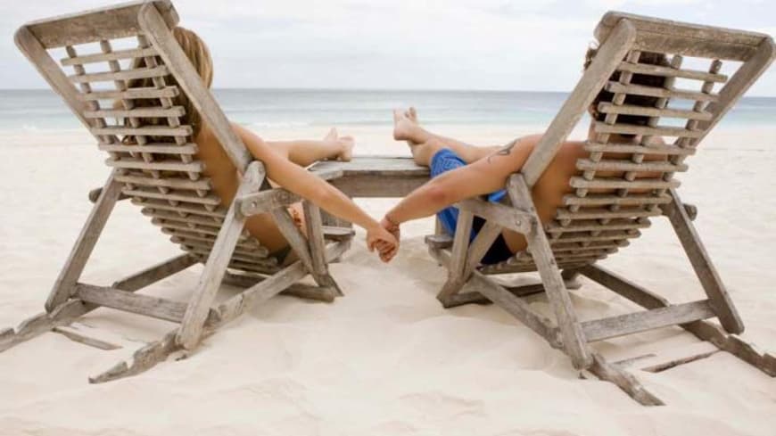 Paar, Strand