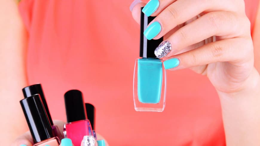 Nailsart blau