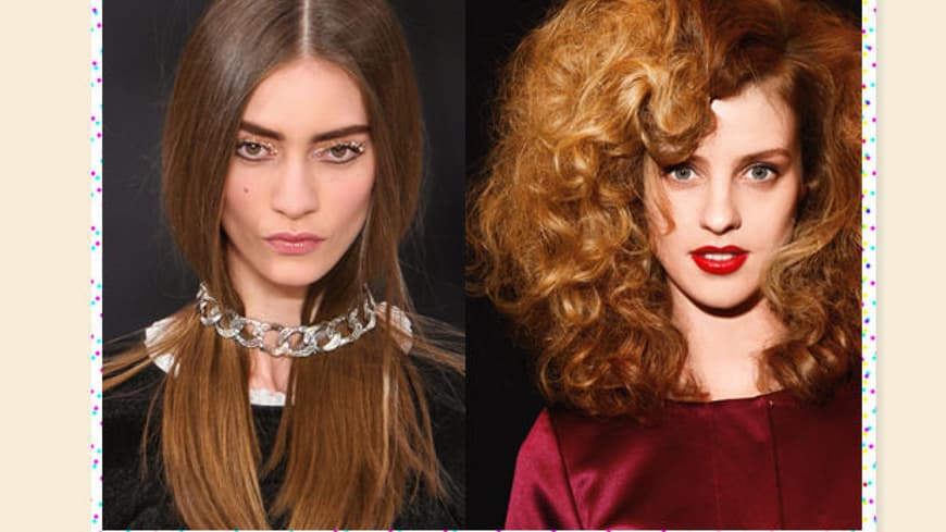 Glatte vs. lockige Haare