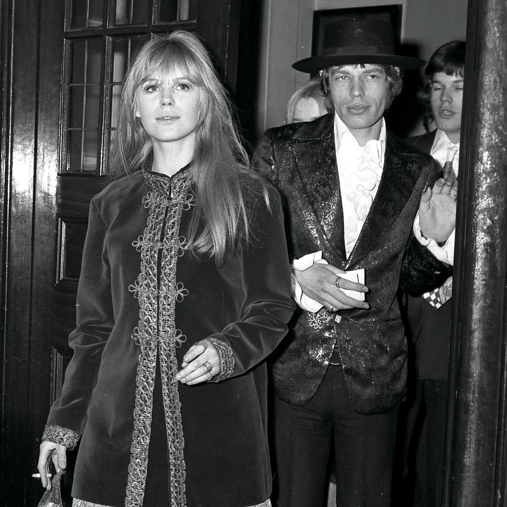 Marianne Faithfull mit Mick Jagger