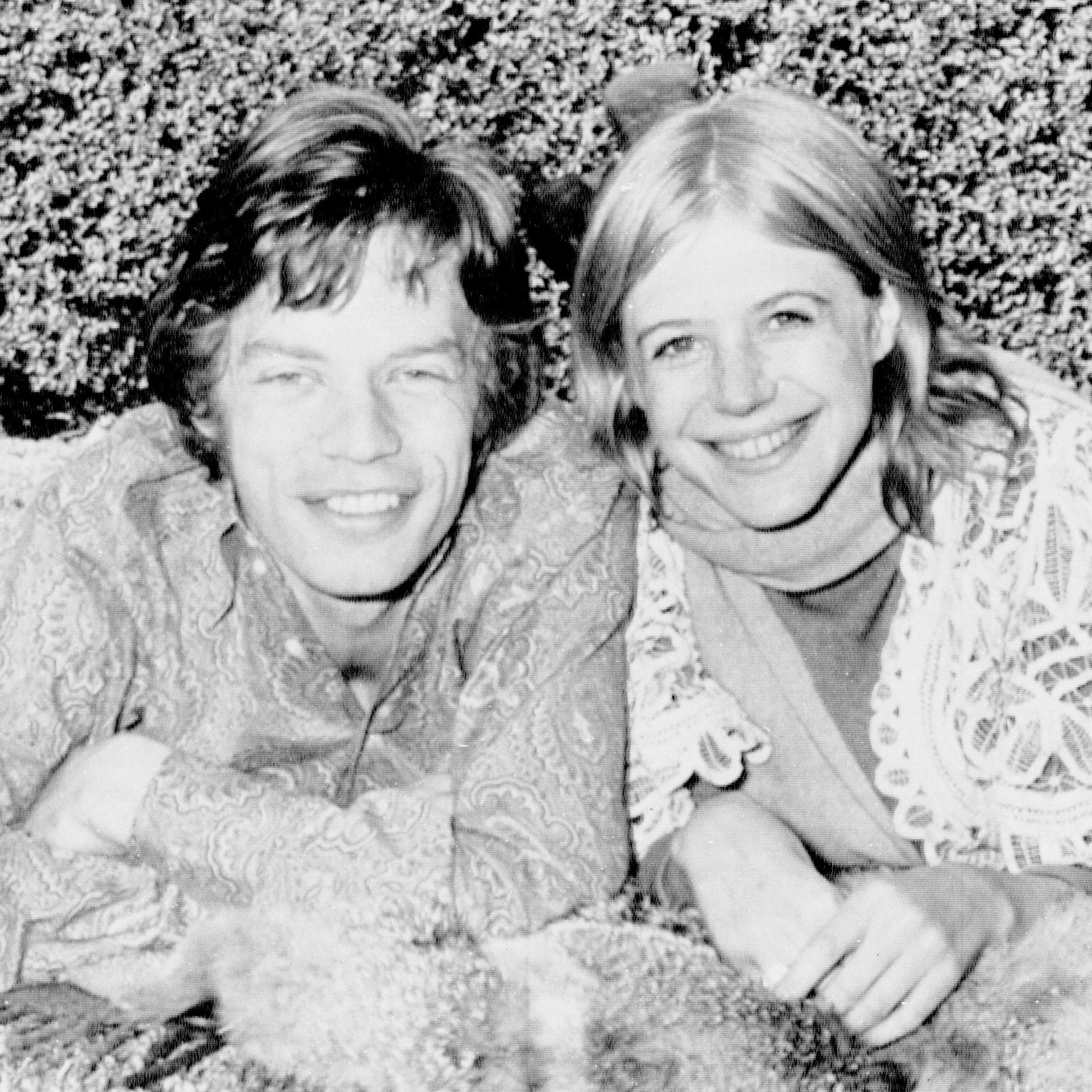 Marianne Faithfull mit Mick Jagger