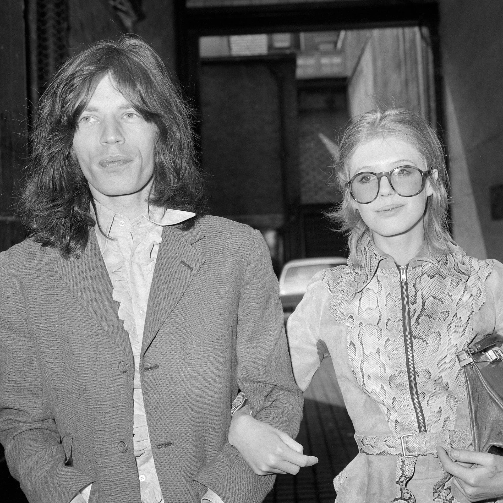 Marianne Faithfull mit Mick Jagger