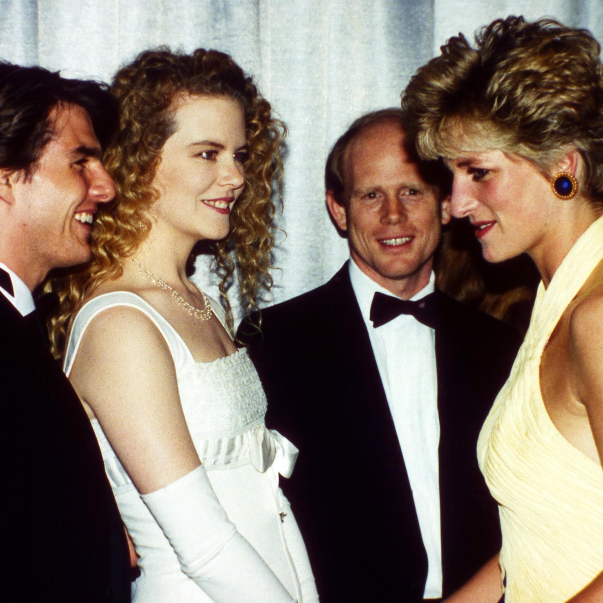 Nicole Kidman mit Tom Cruise und Prinzessin Diana 1992