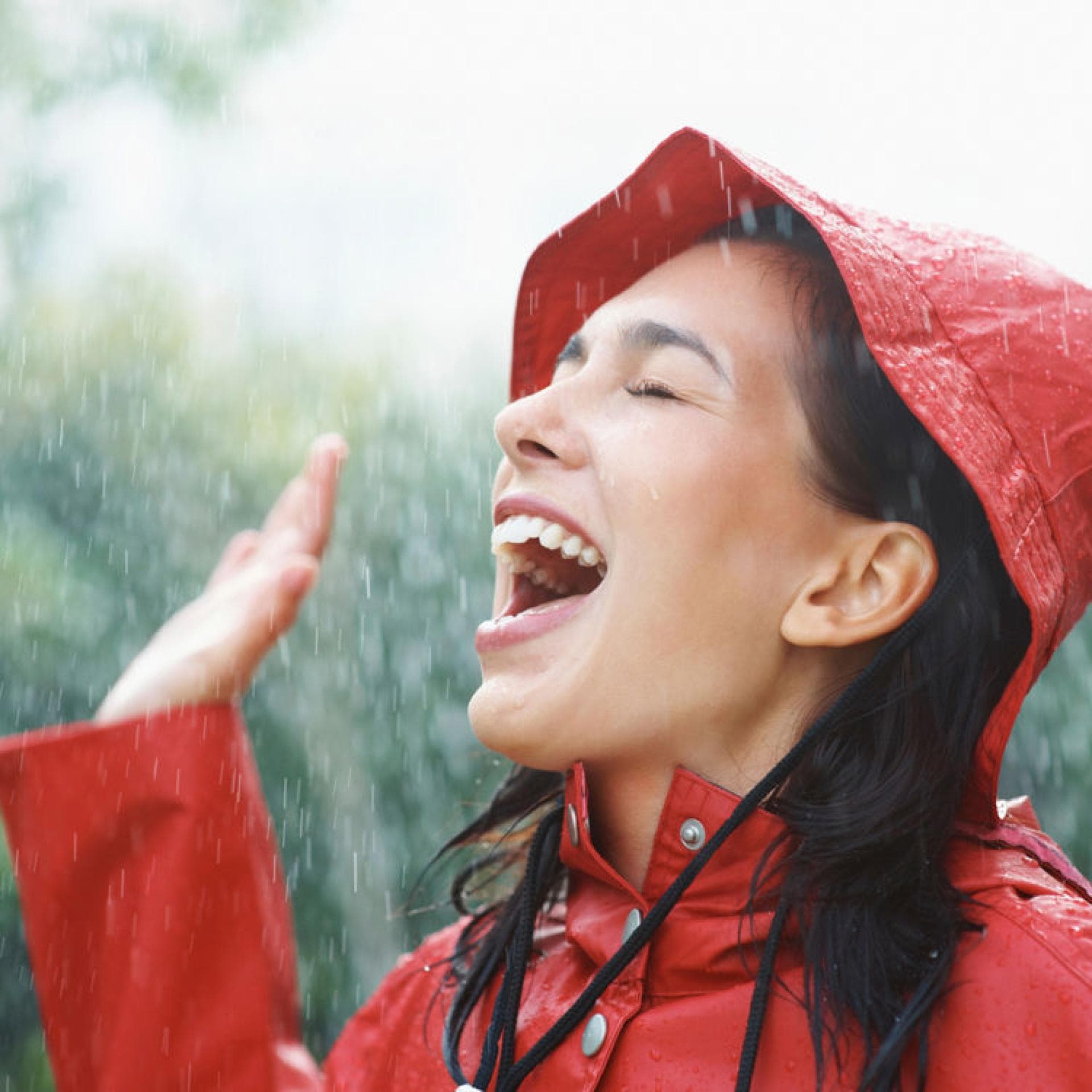 Frau im Regen Frau im Regen