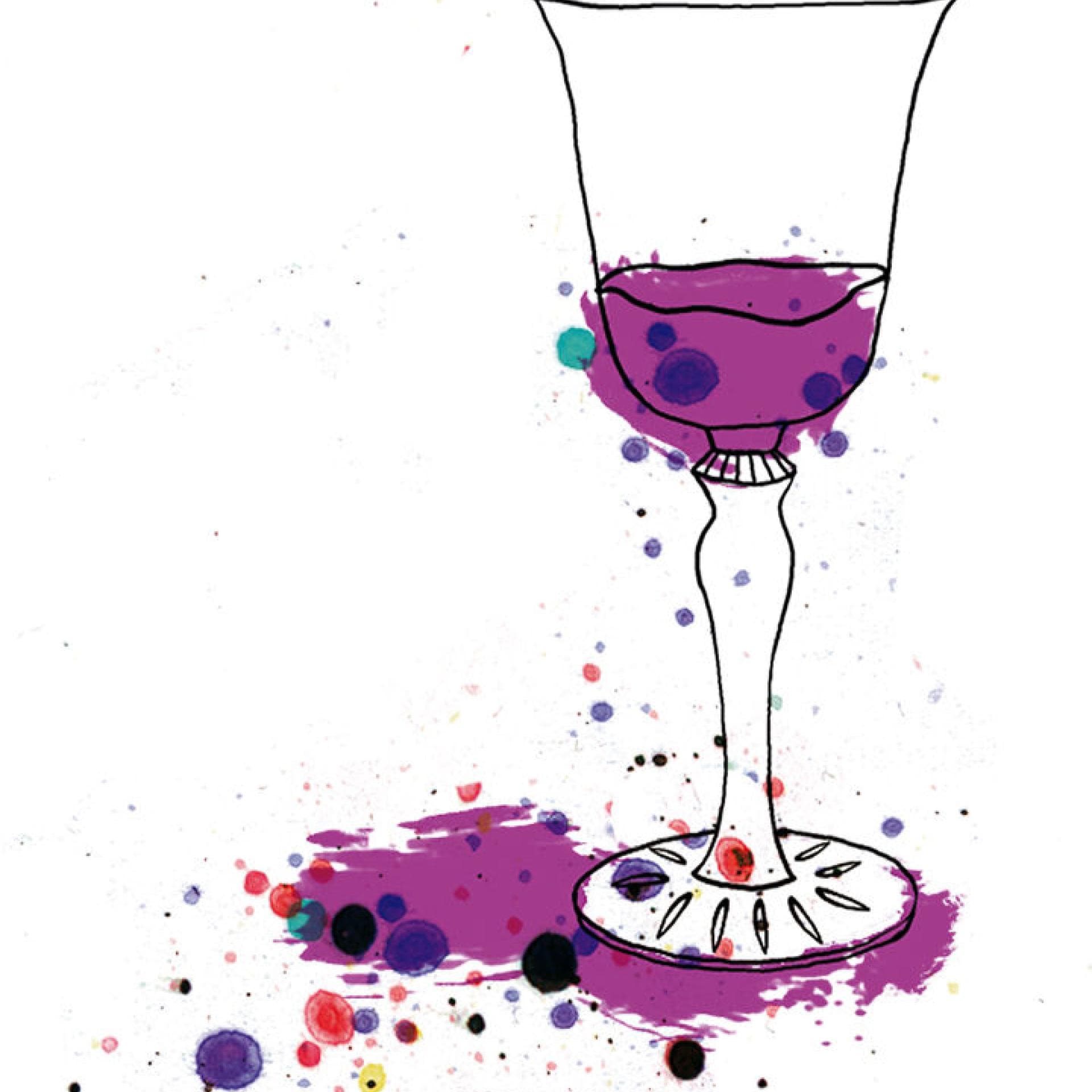 Illustration Weinglas