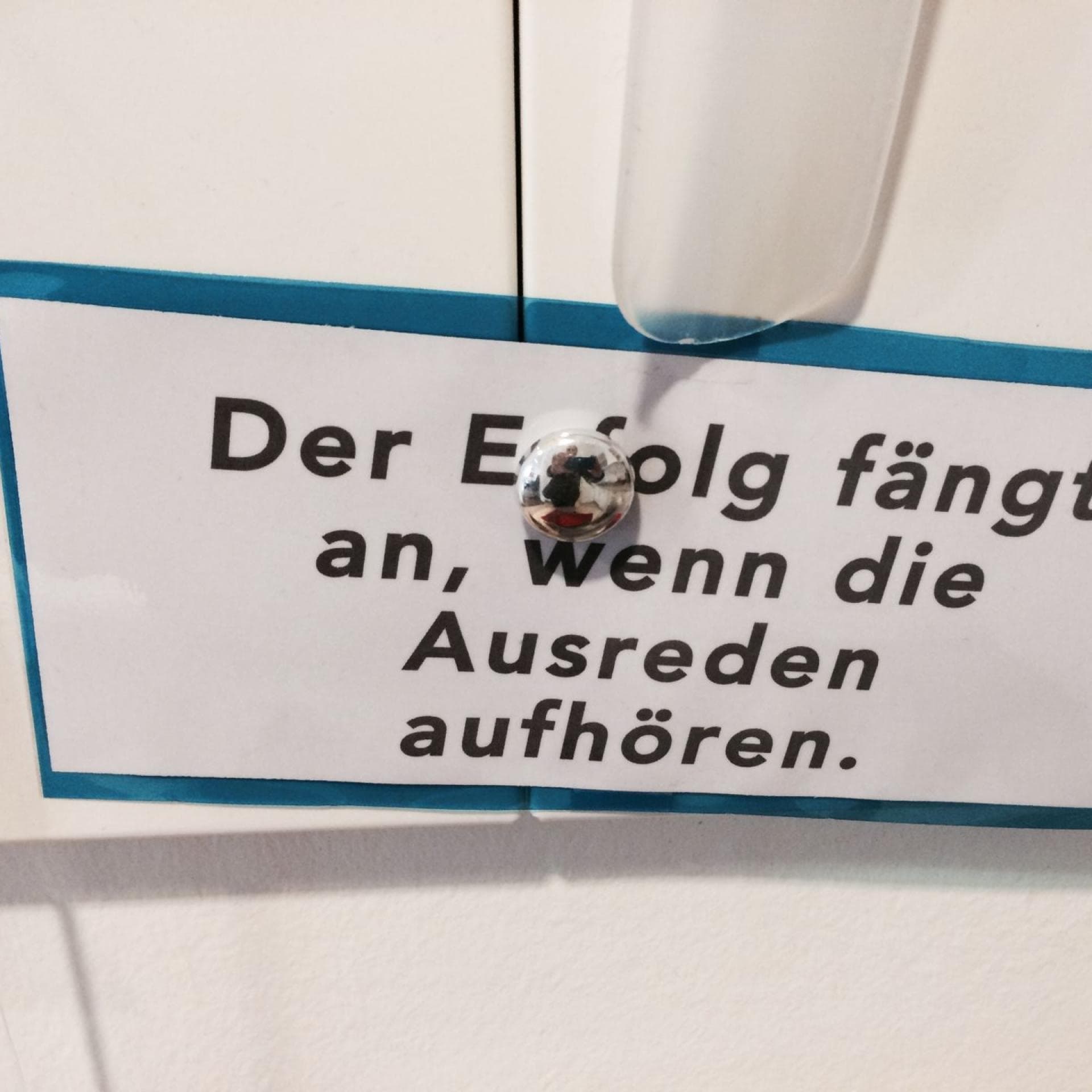 Keine Ausreden! Keine Ausreden!