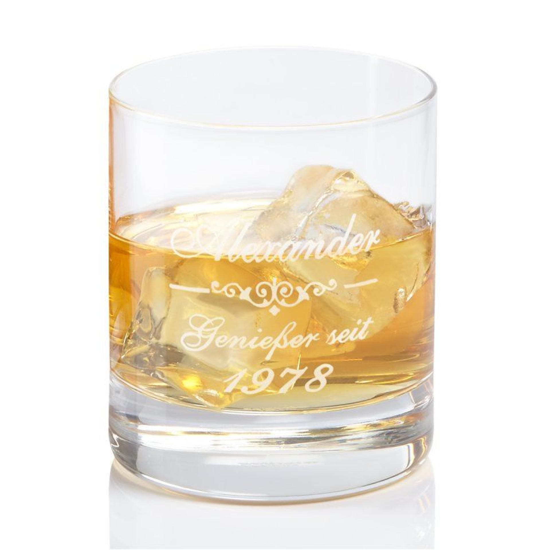 Whiskyglas mit Gravur