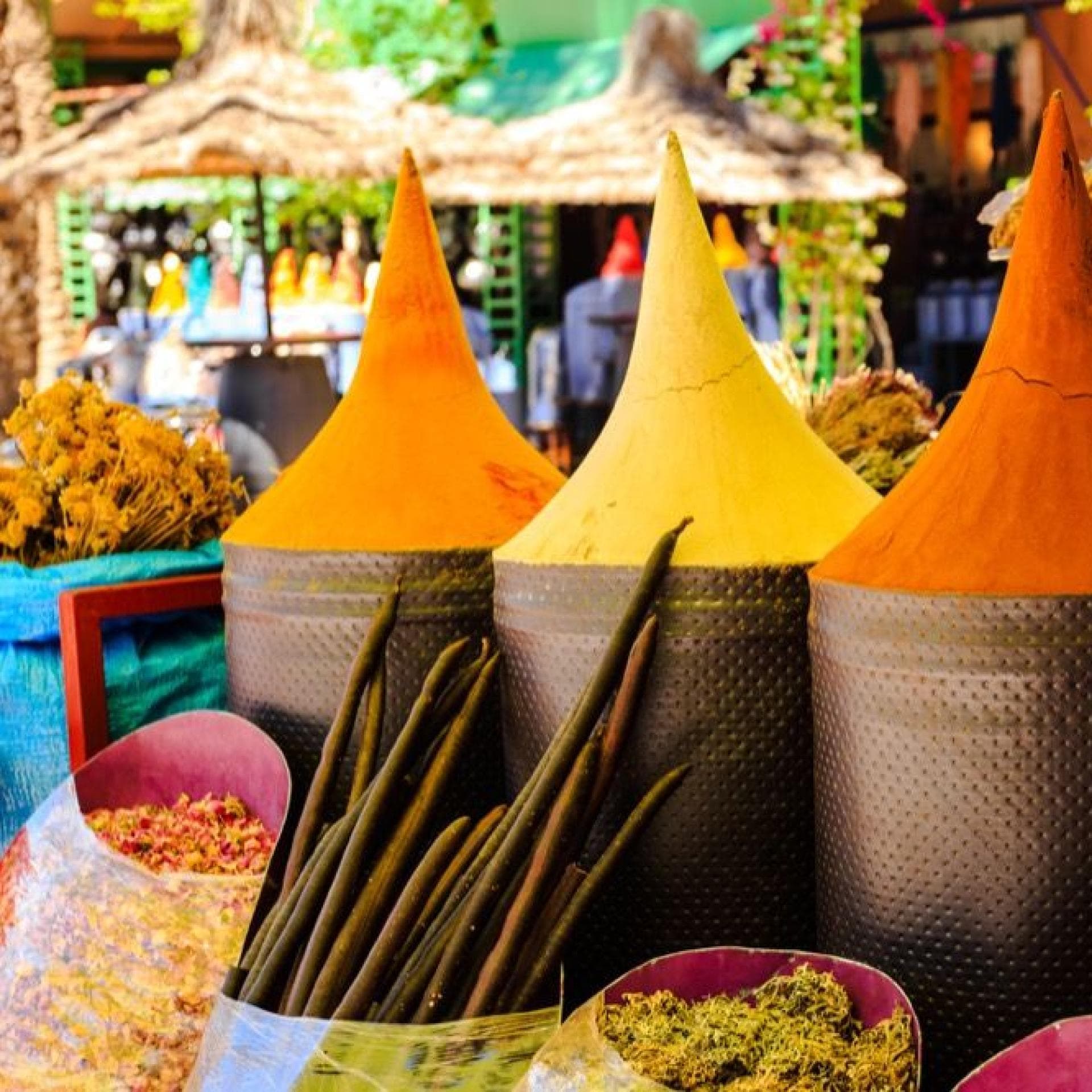 Marrakesch Gewürze Markt Marrakesch