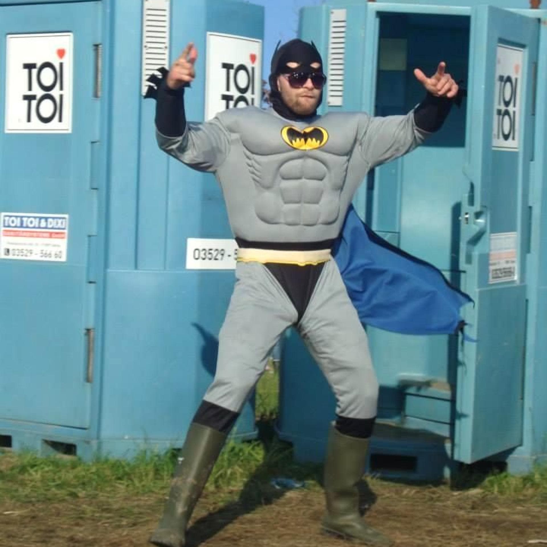 Toiletten Festival Dixie-Toiletten auf einem Festival