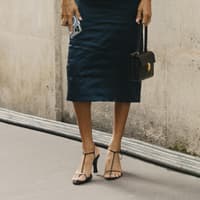 Streetstyle knielanger Rock