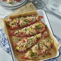 Gefüllte Spitzpaprika mit Lachs