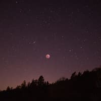 Sternenhimmel mit Mond