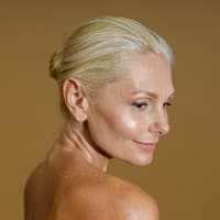 Frau mit glowy Haut Frau mit glowy Haut