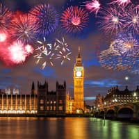 London Silvester-Feuerwerk London Silvester-Feuerwerk