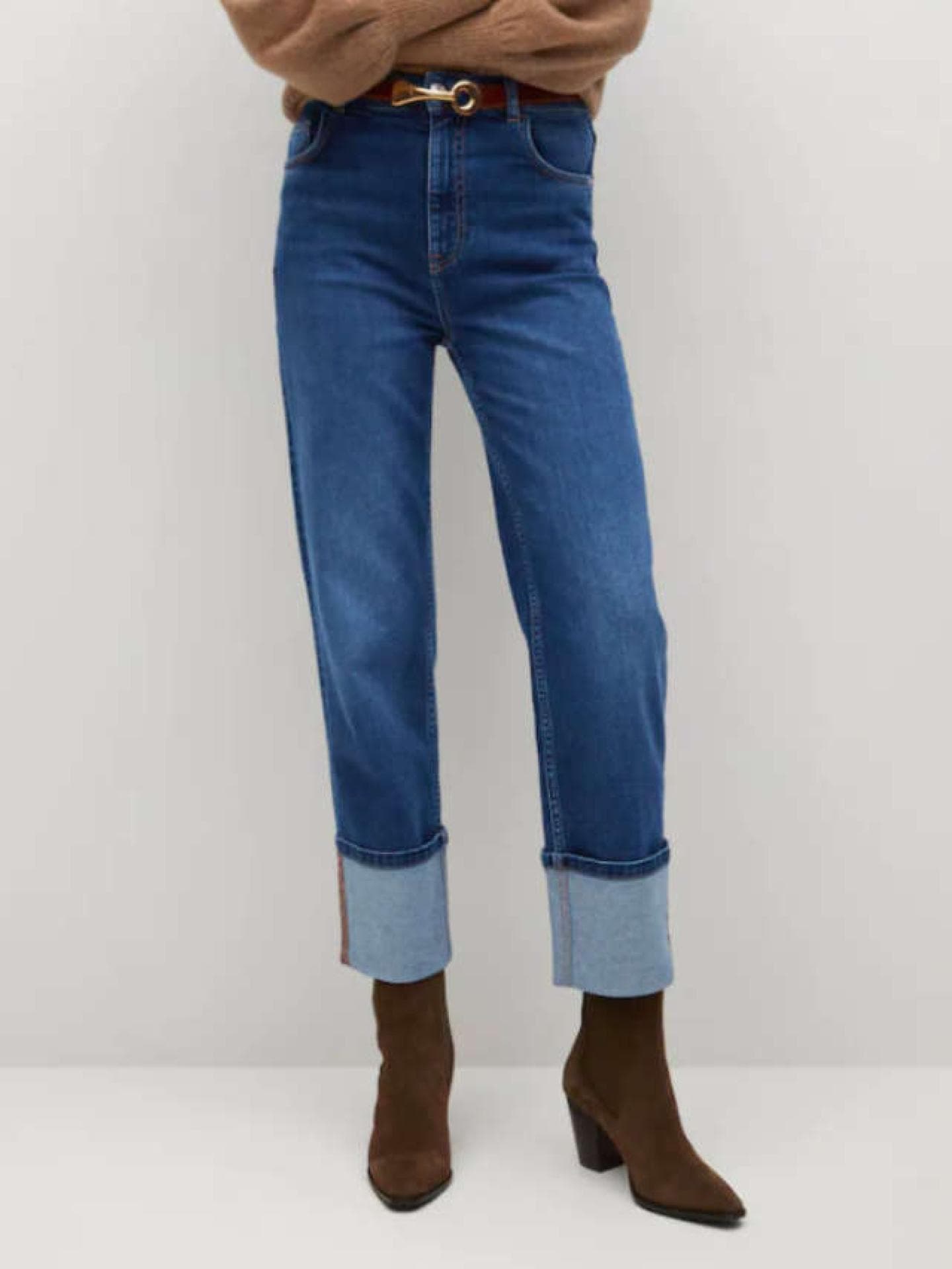 Fold up jeans Mango