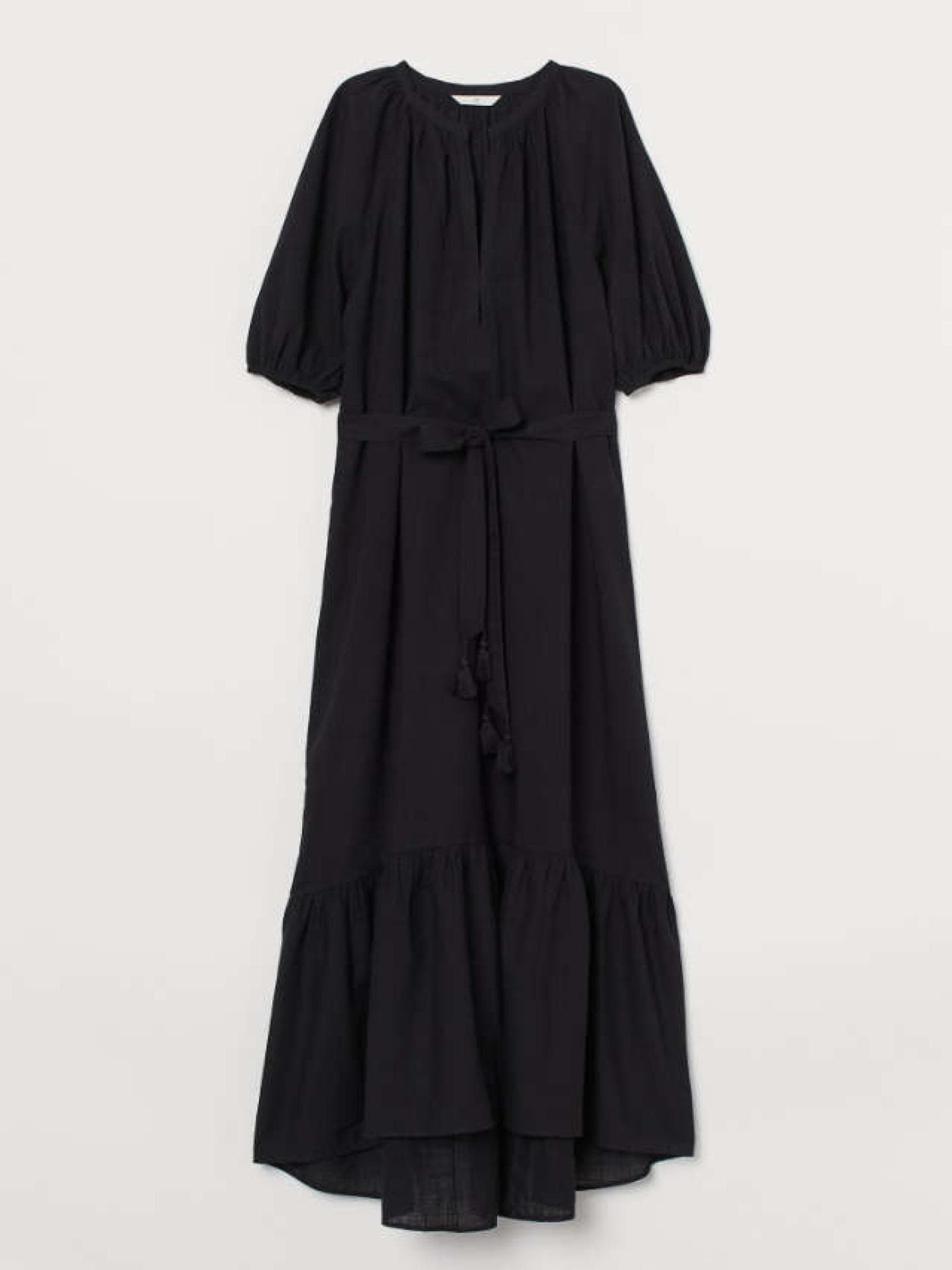 H&M Maxikleid schwarz