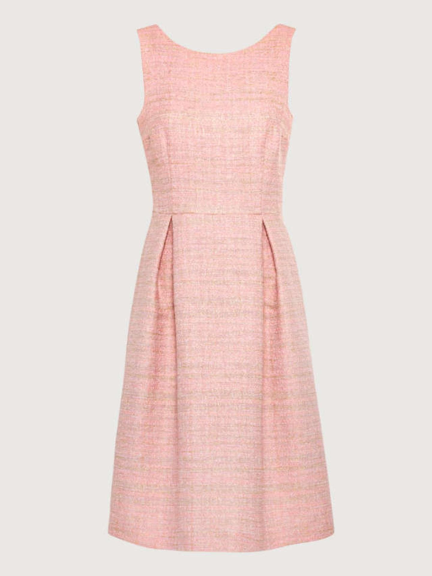 Boucle-Kleid Hallhuber rosa