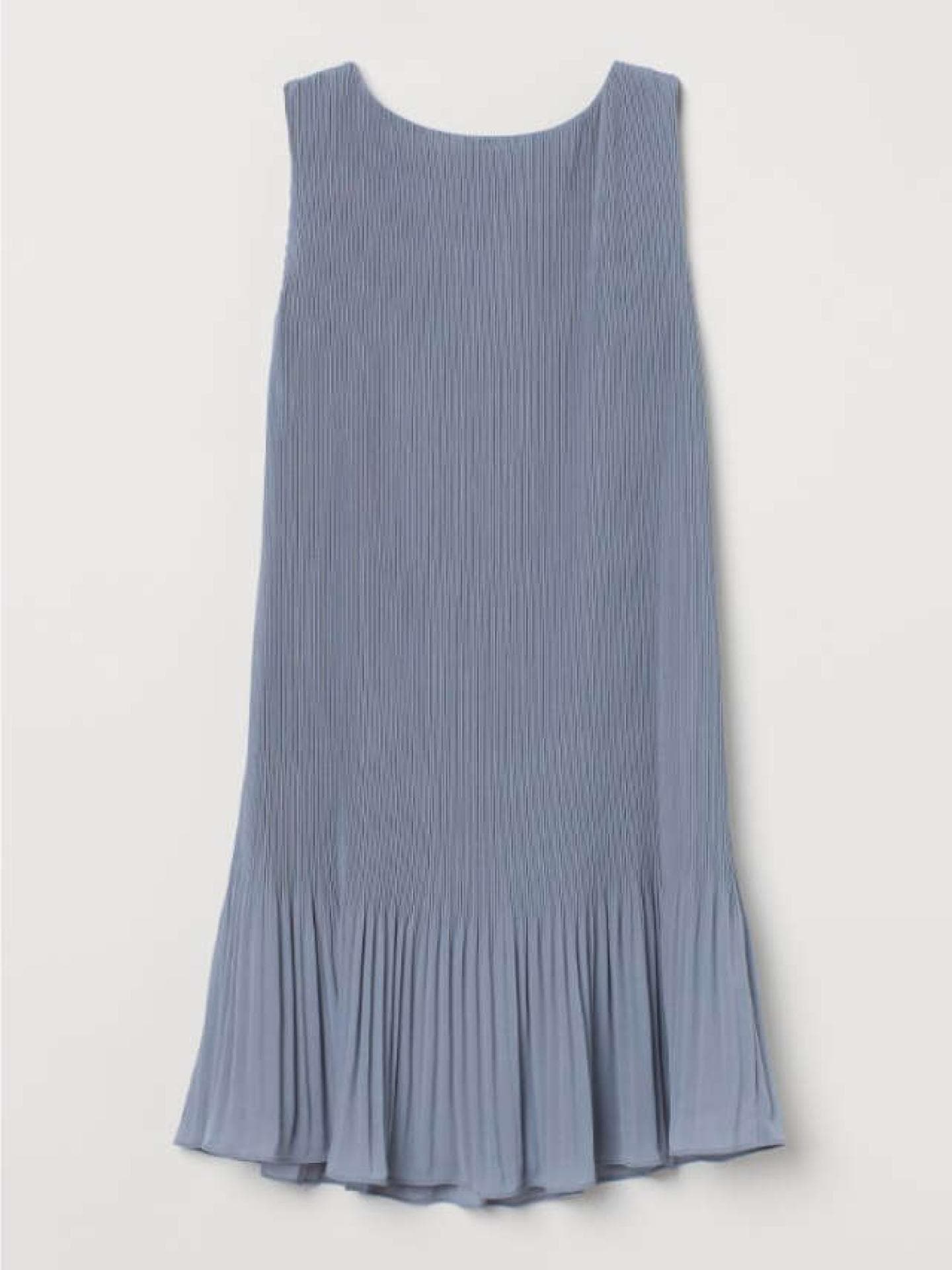 Kleid taubenblau H&M