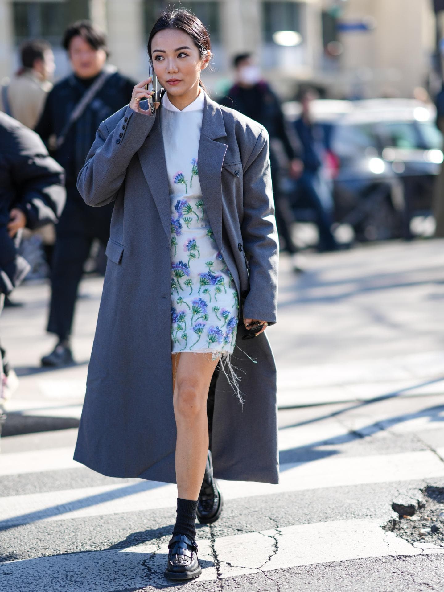 Loafers mit Kleid
