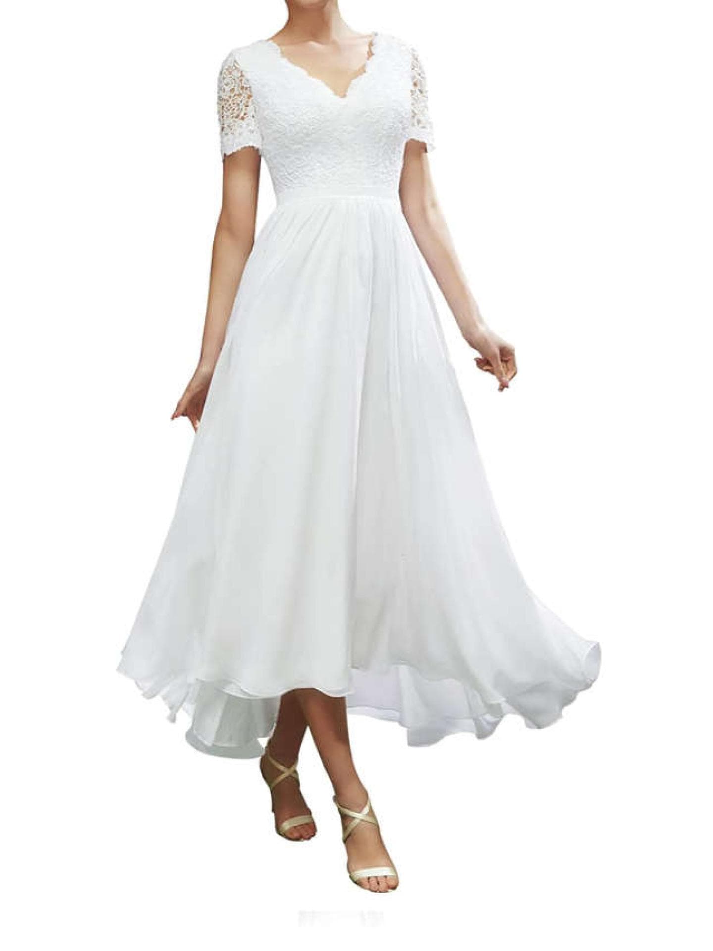 Brautkleid Vokuhila