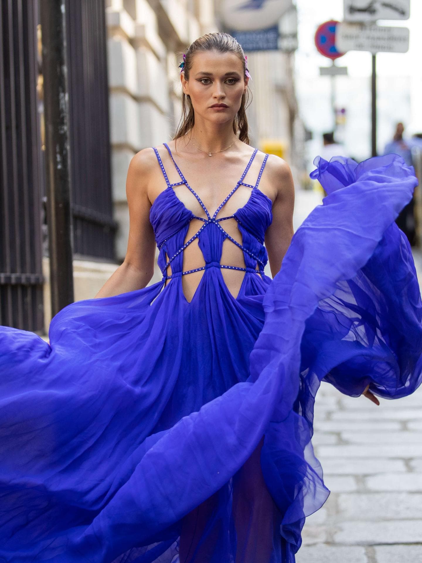 Kleid blau Chloe Lecaruex