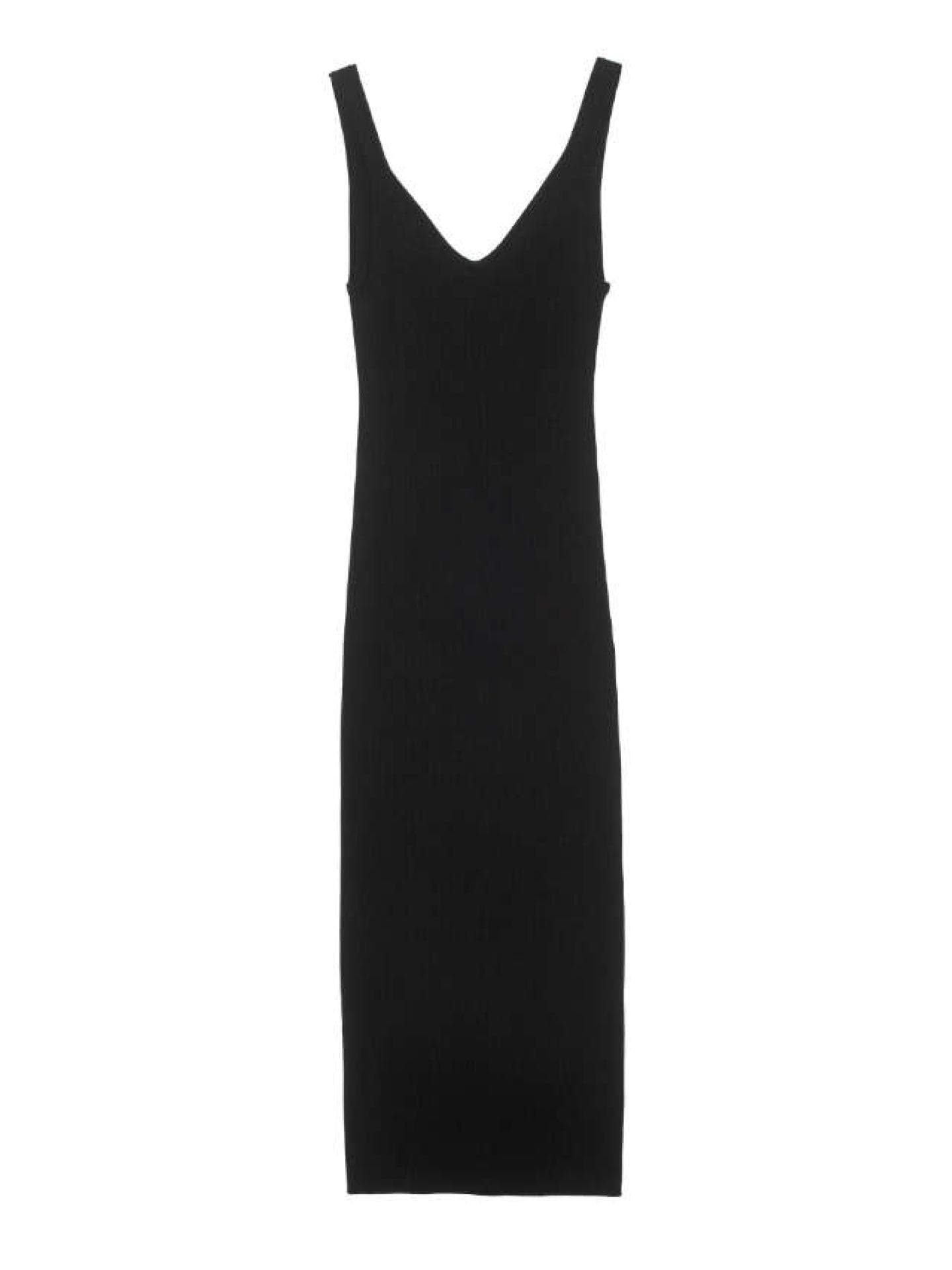 Maxikleid eng schwarz