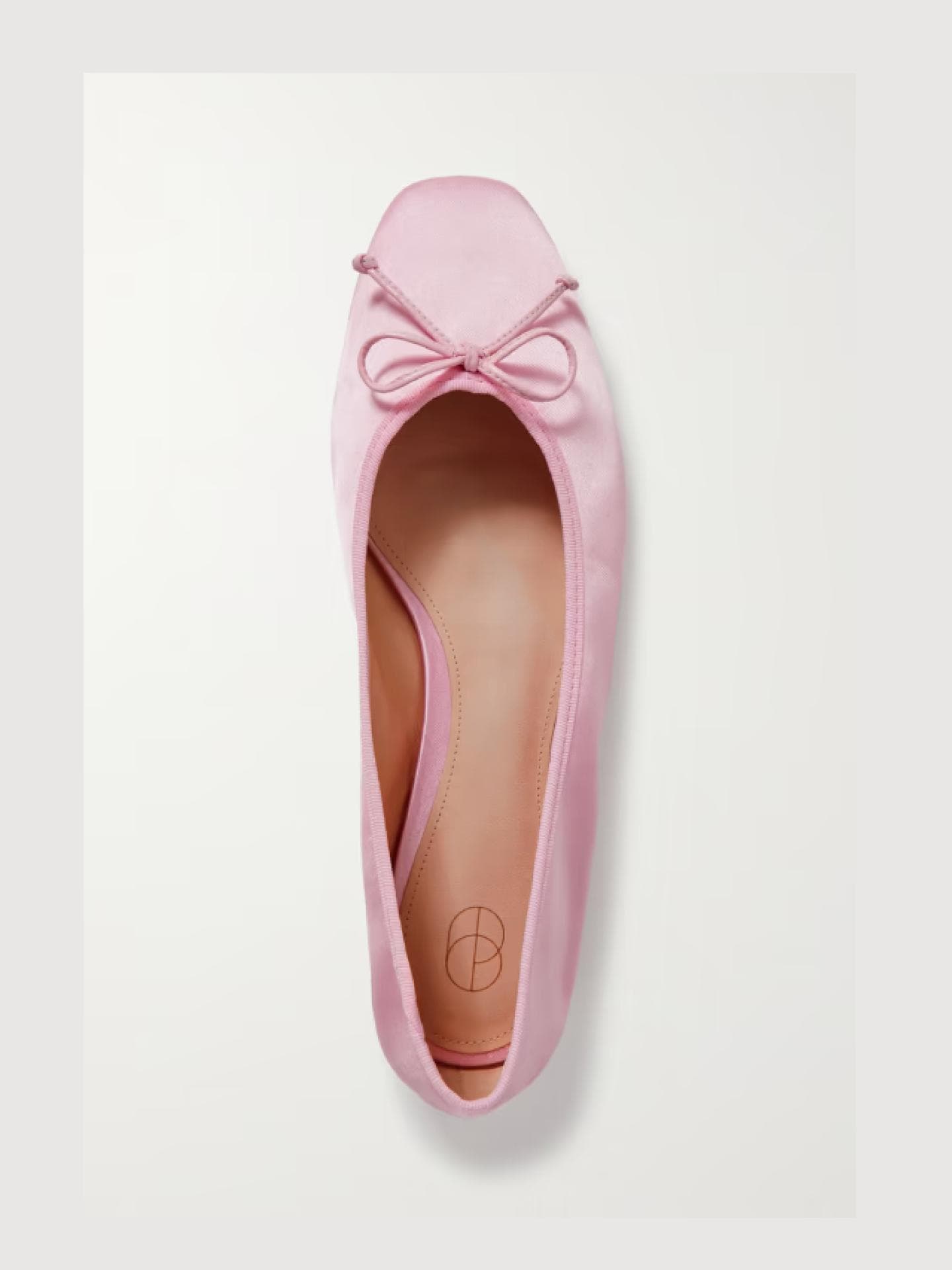Rosafarbene Satin-Ballerinas