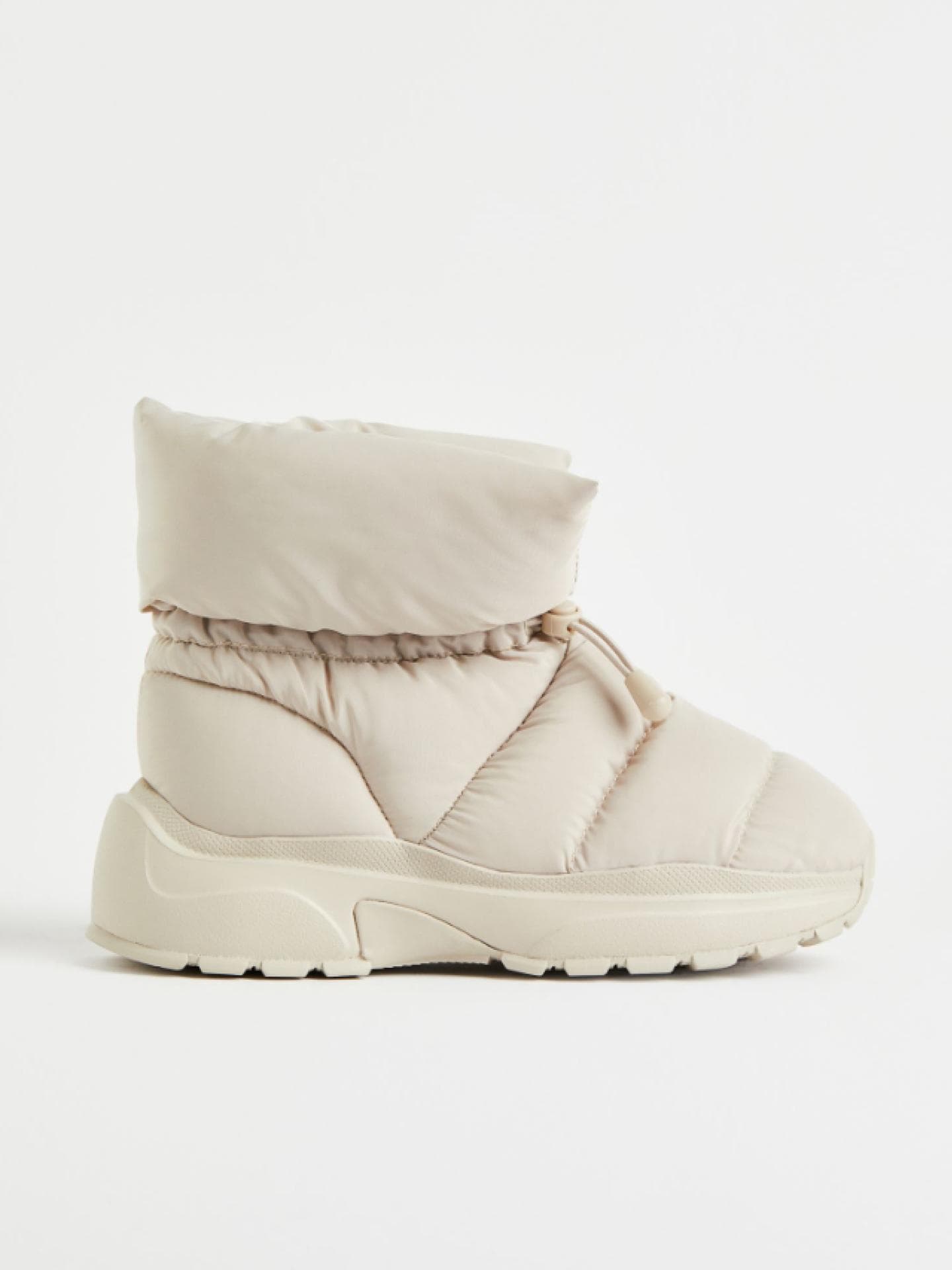 Wattierte Boots von H&M in Creme