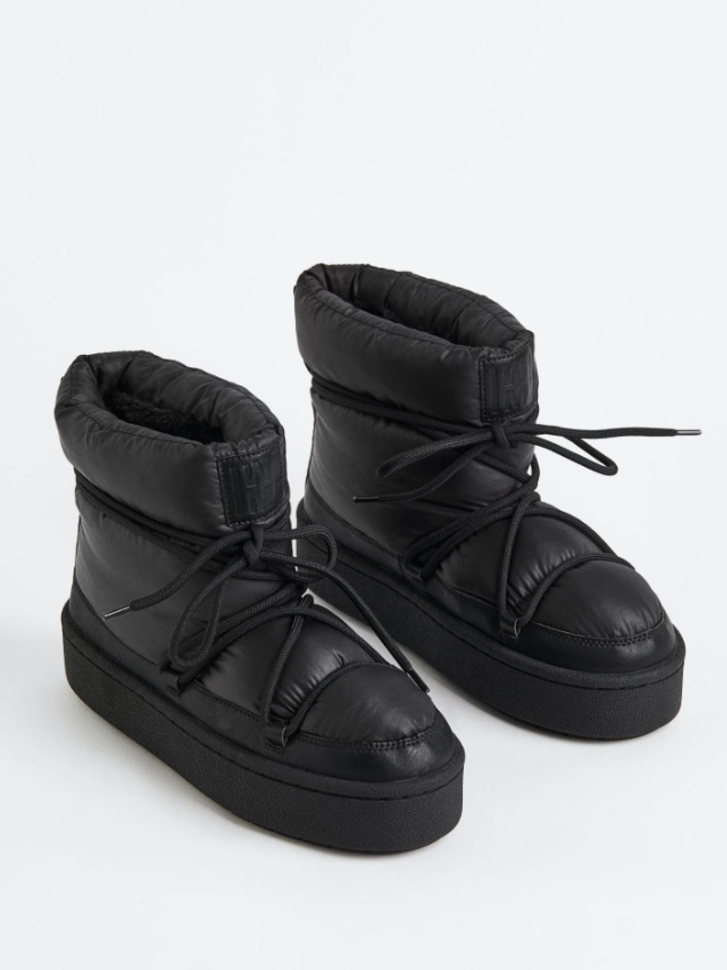 Schwarze gesteppte Stiefel von H&M