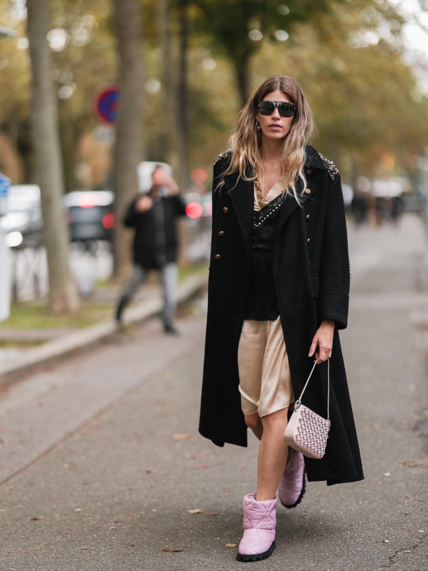Veronika Heilbrunner Streetstyle rosafarbene Boots