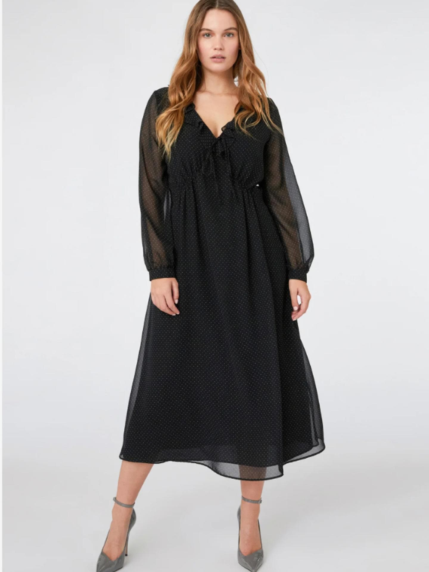 Gepunktetes Midikleid von Elena Miro