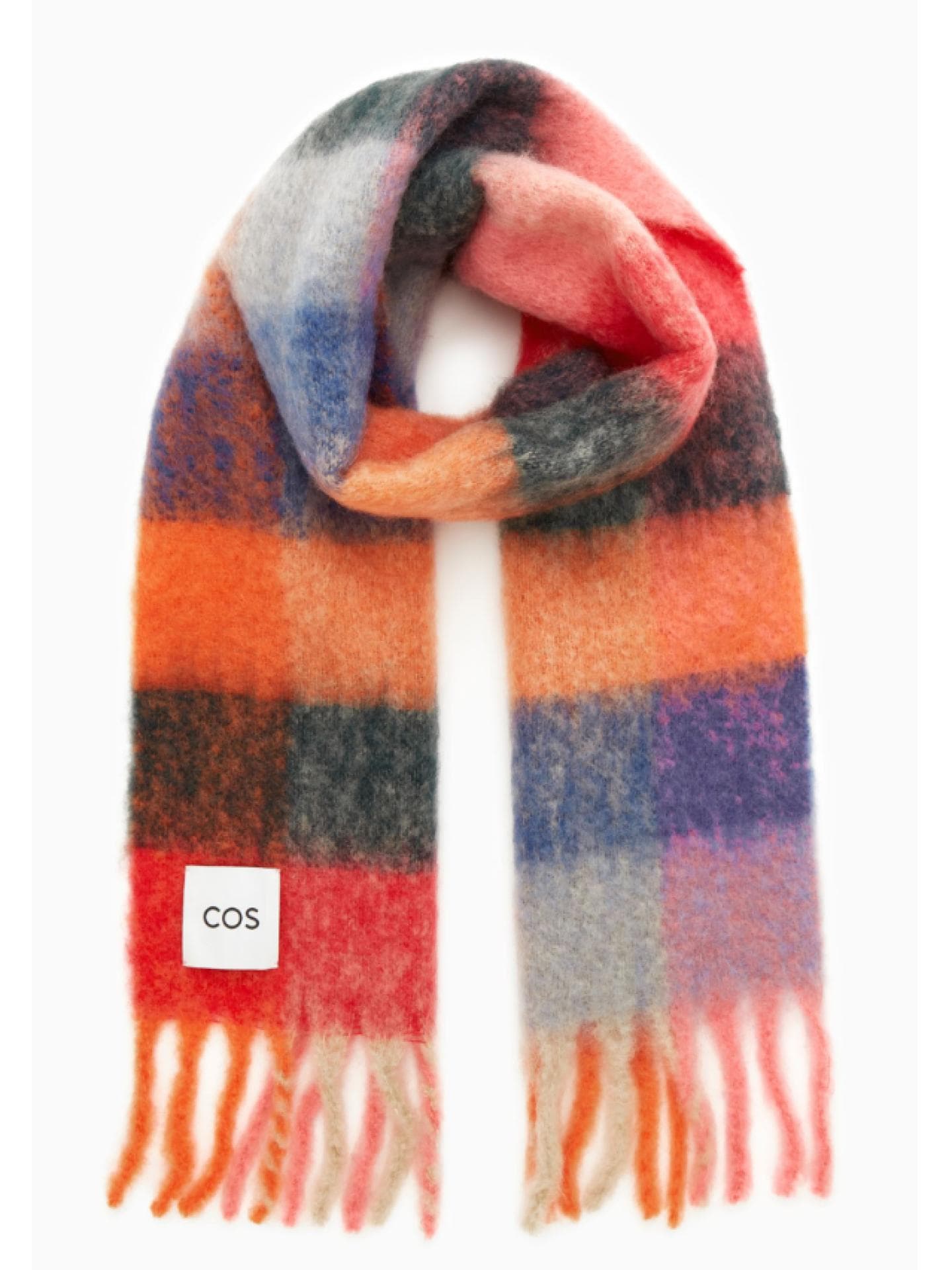 Bunt karierter Schal von COS