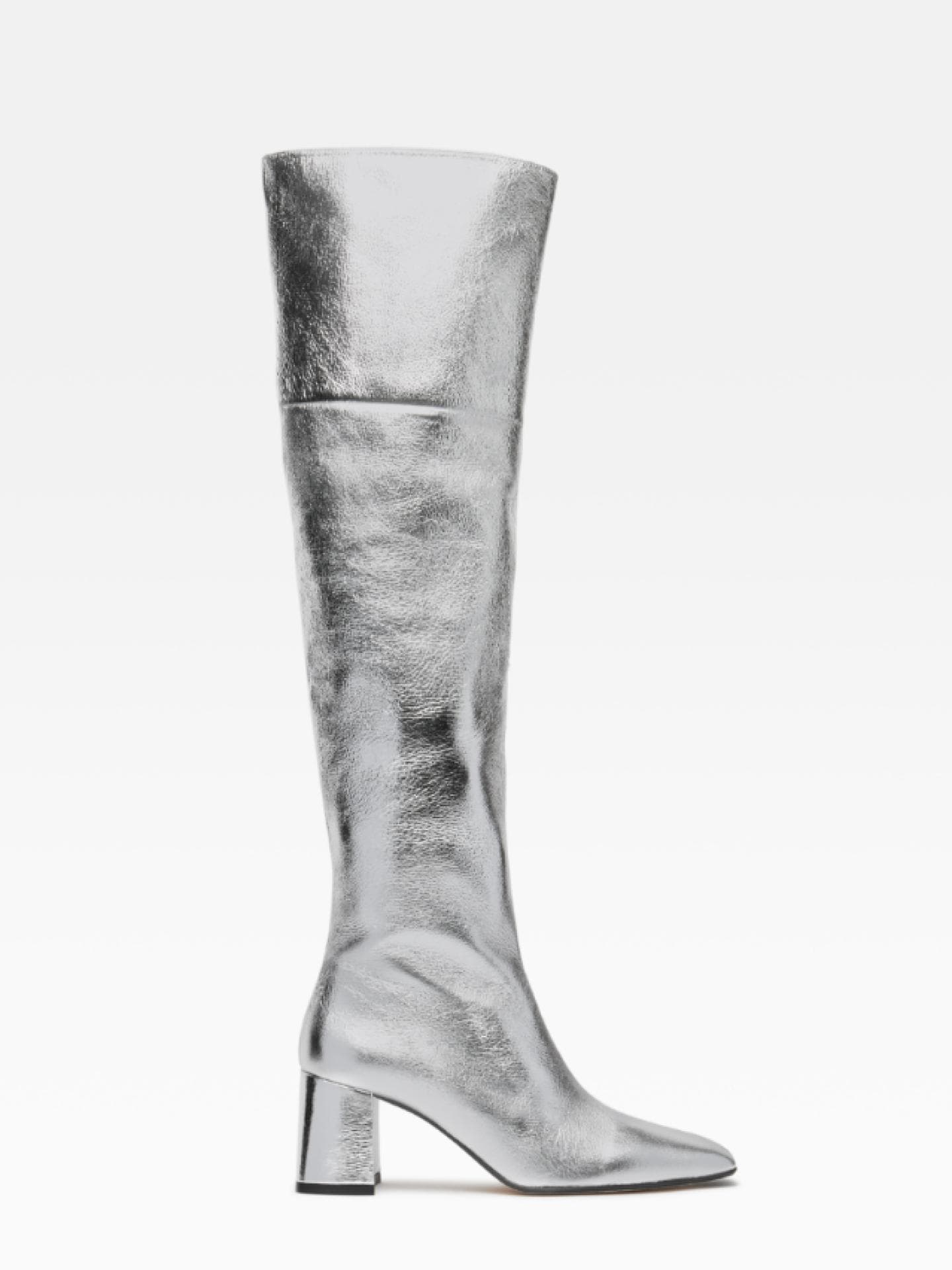 Silberne Stiefel von Miista 
