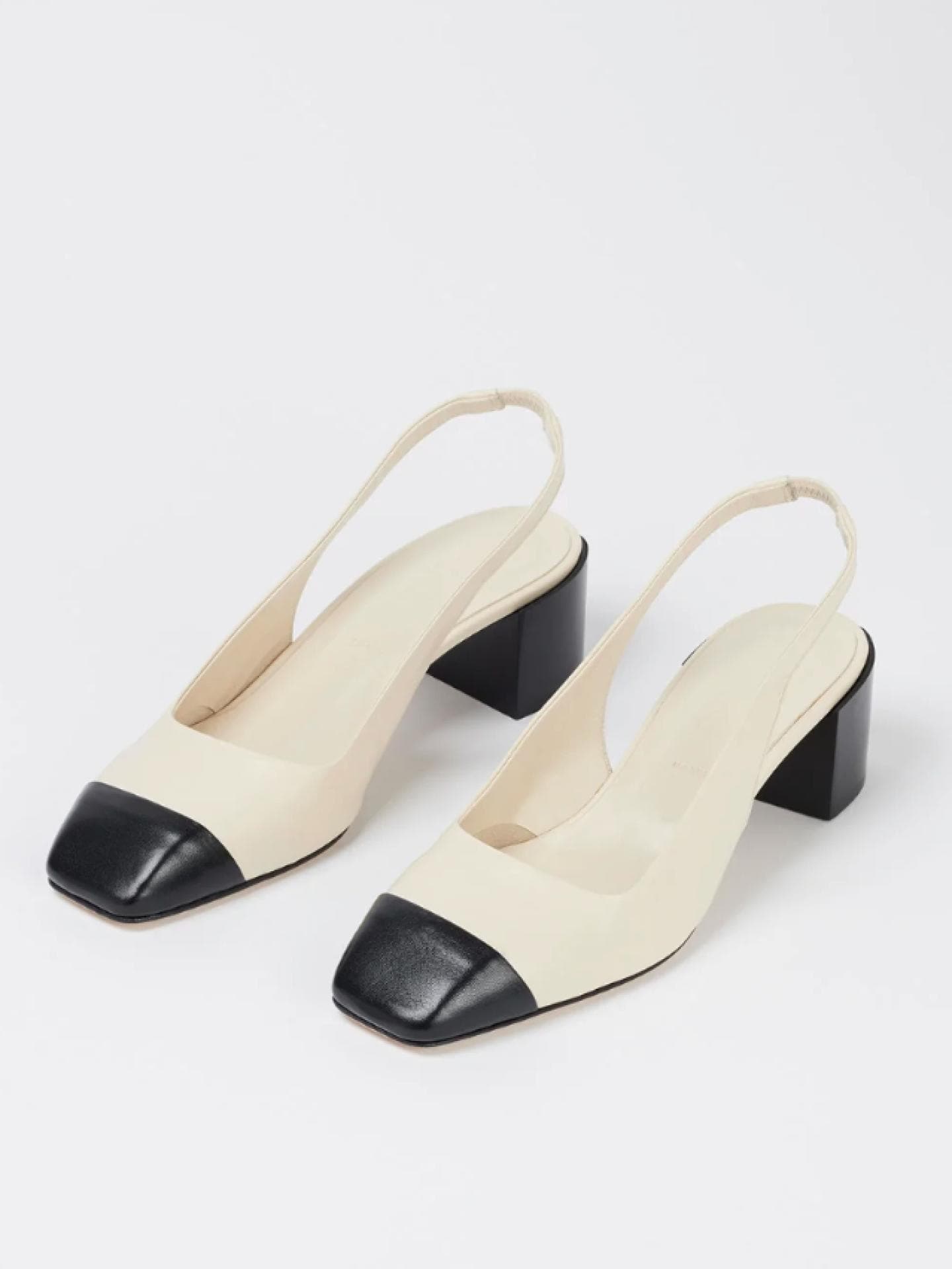 Zweifarbige Slingback Pumps