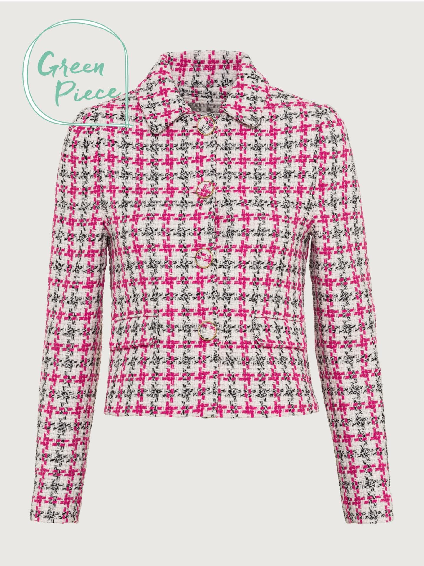 Boucle-Jacke Hallhuber Green Piece