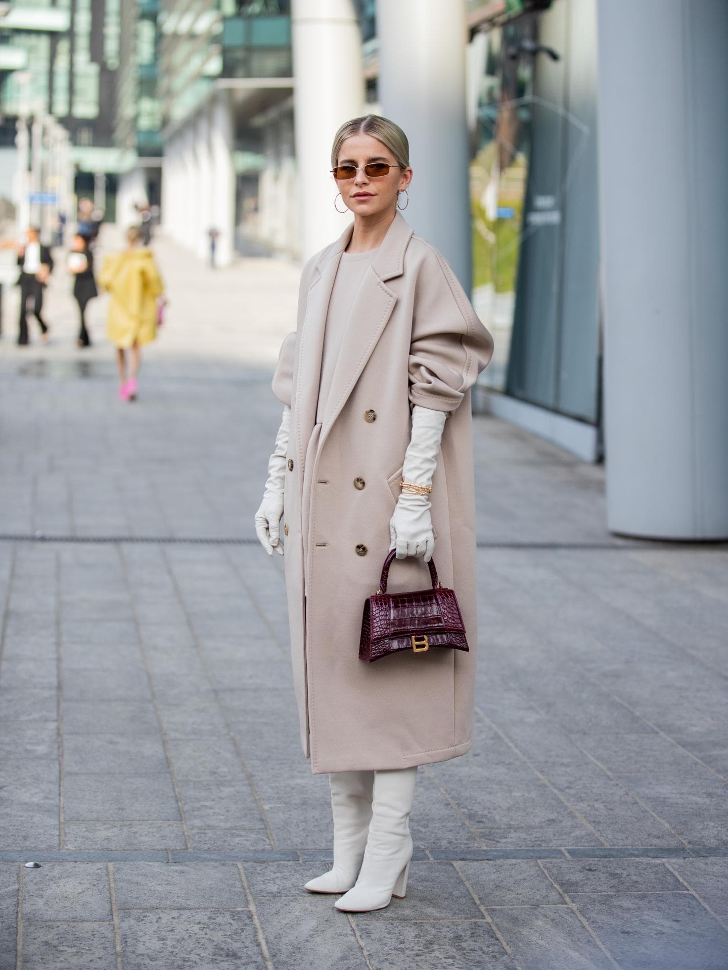 Caro Daur Stiefel creme weiß