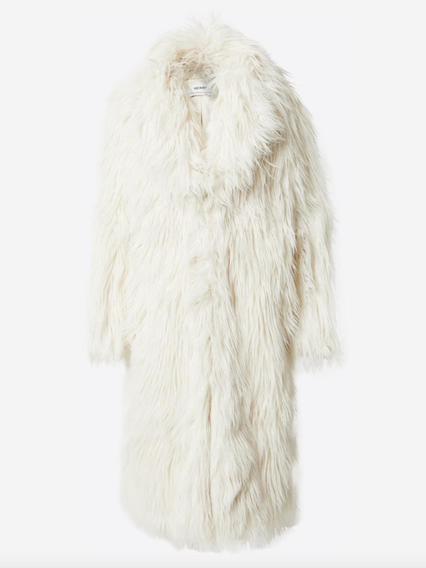 Fake Fur Mantel von Weekday