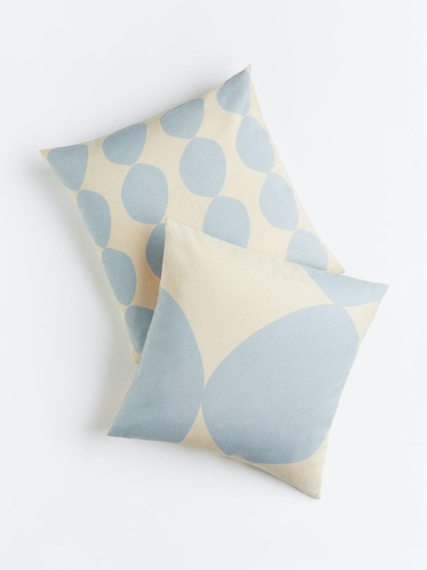 Kissen hellblau-weiss H&M