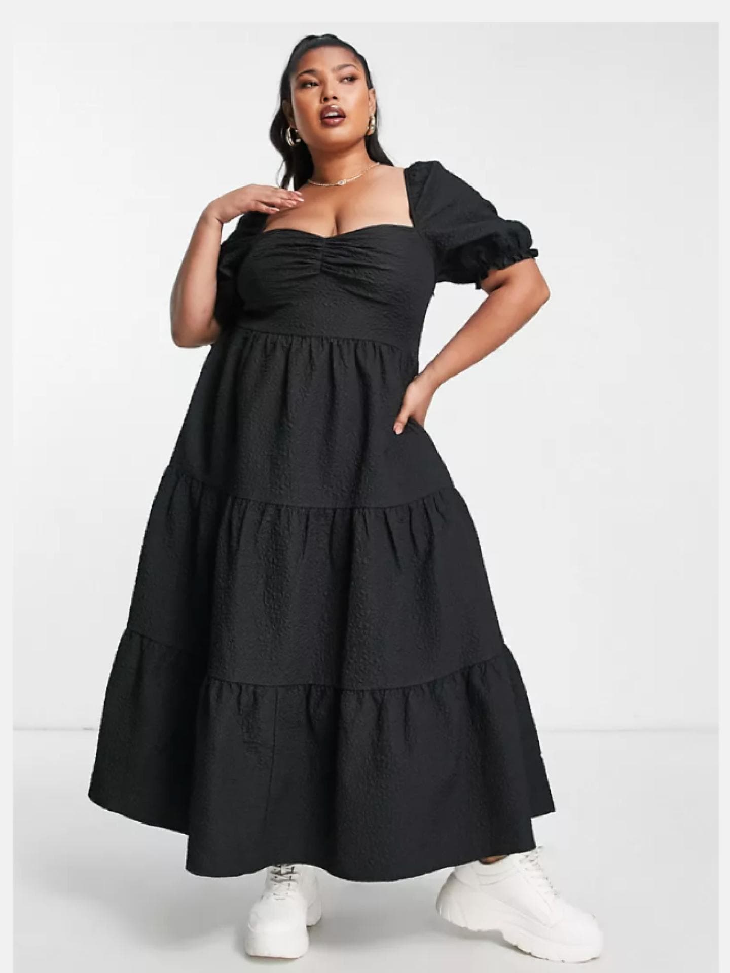 Schwarzes Maxikleid von Asos Curve