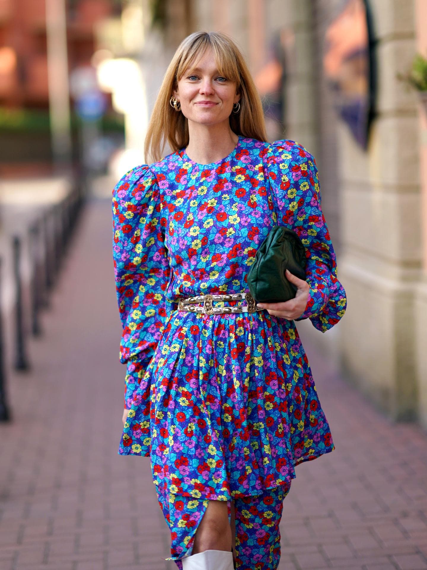 Streetstyle mit Blumenkleid