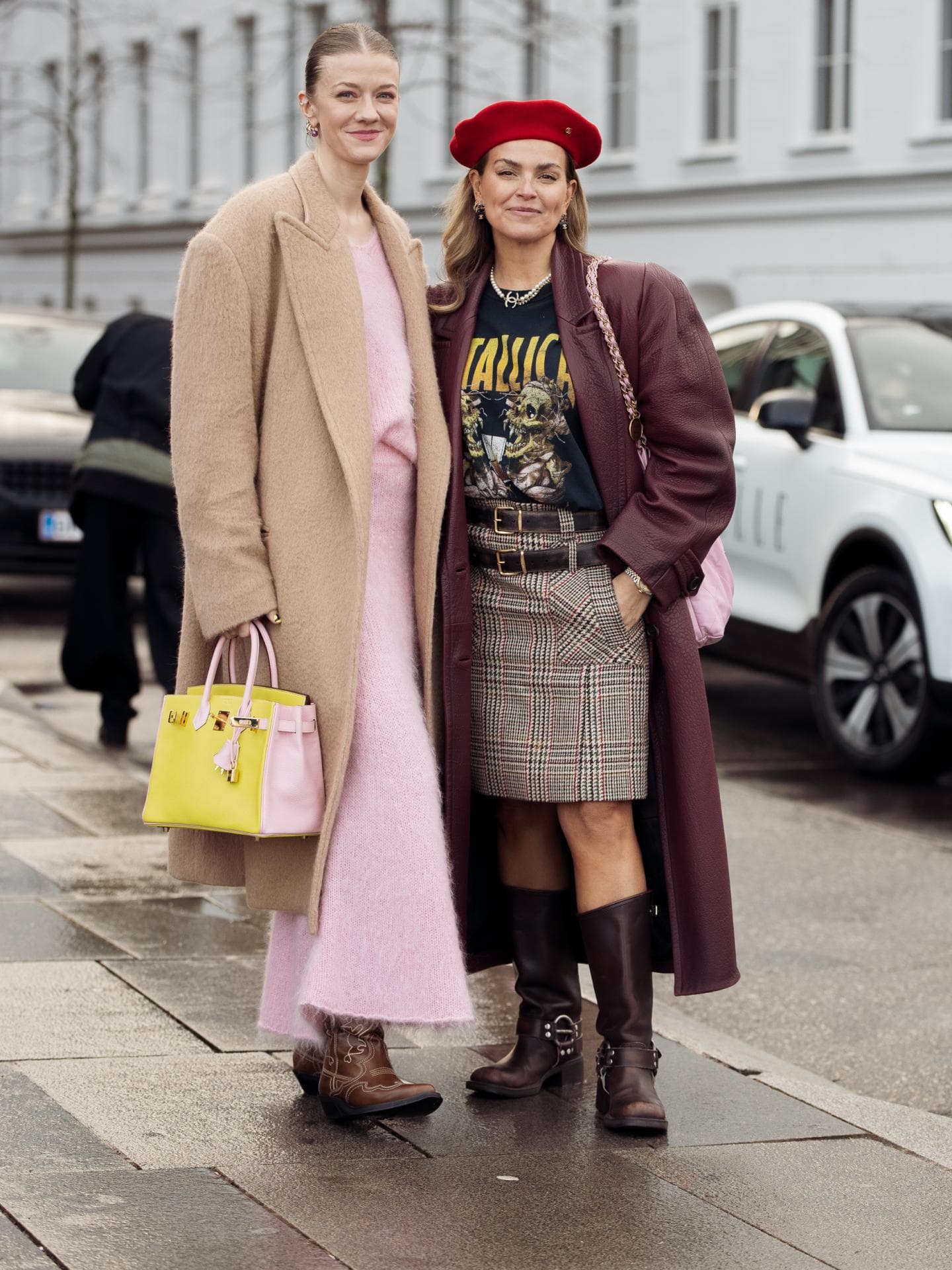 Streetstyle flauschiger Zweiteiler aus Maxirock und Pullover