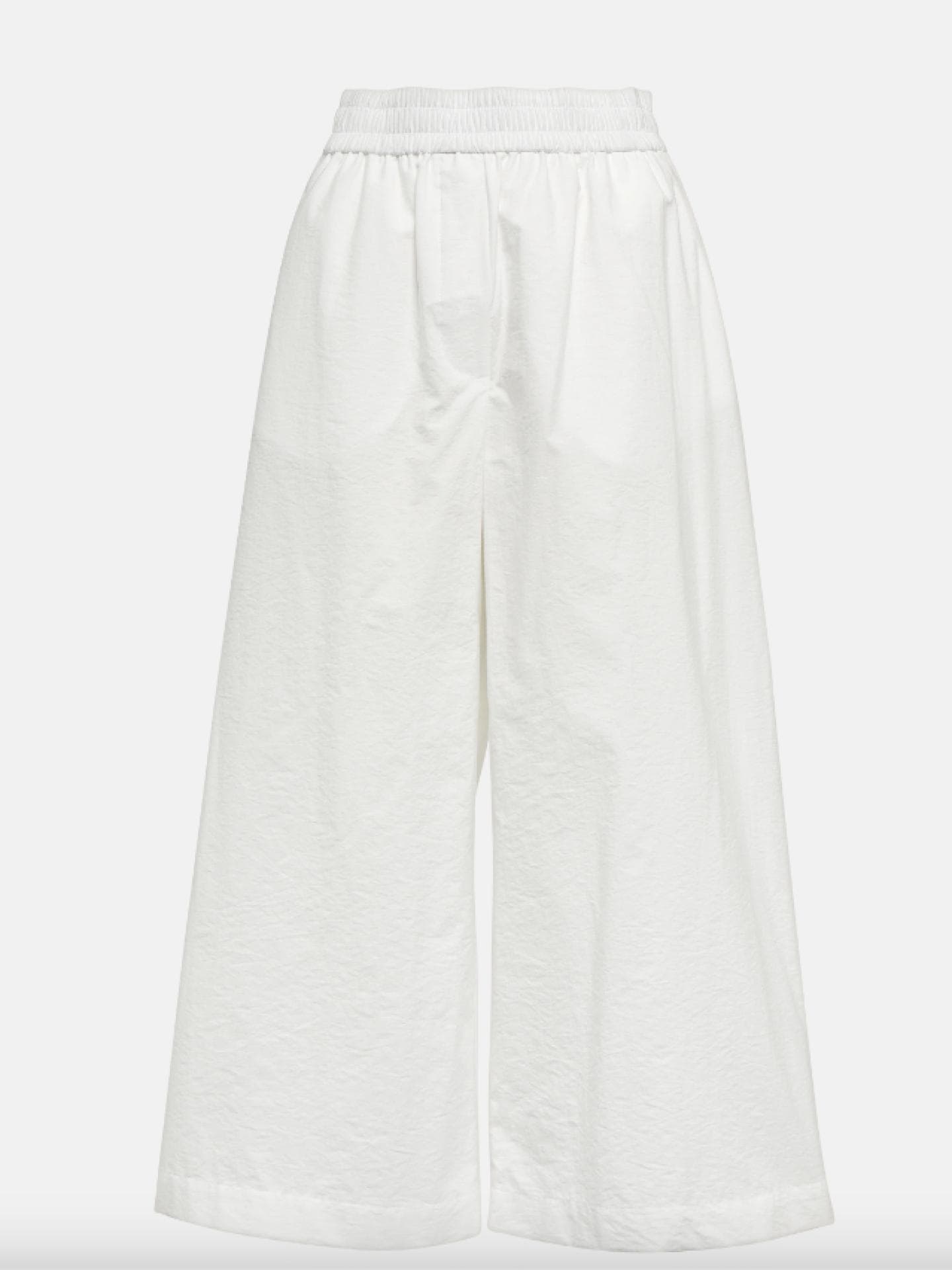 Weiße Culottes aus Baumwolle