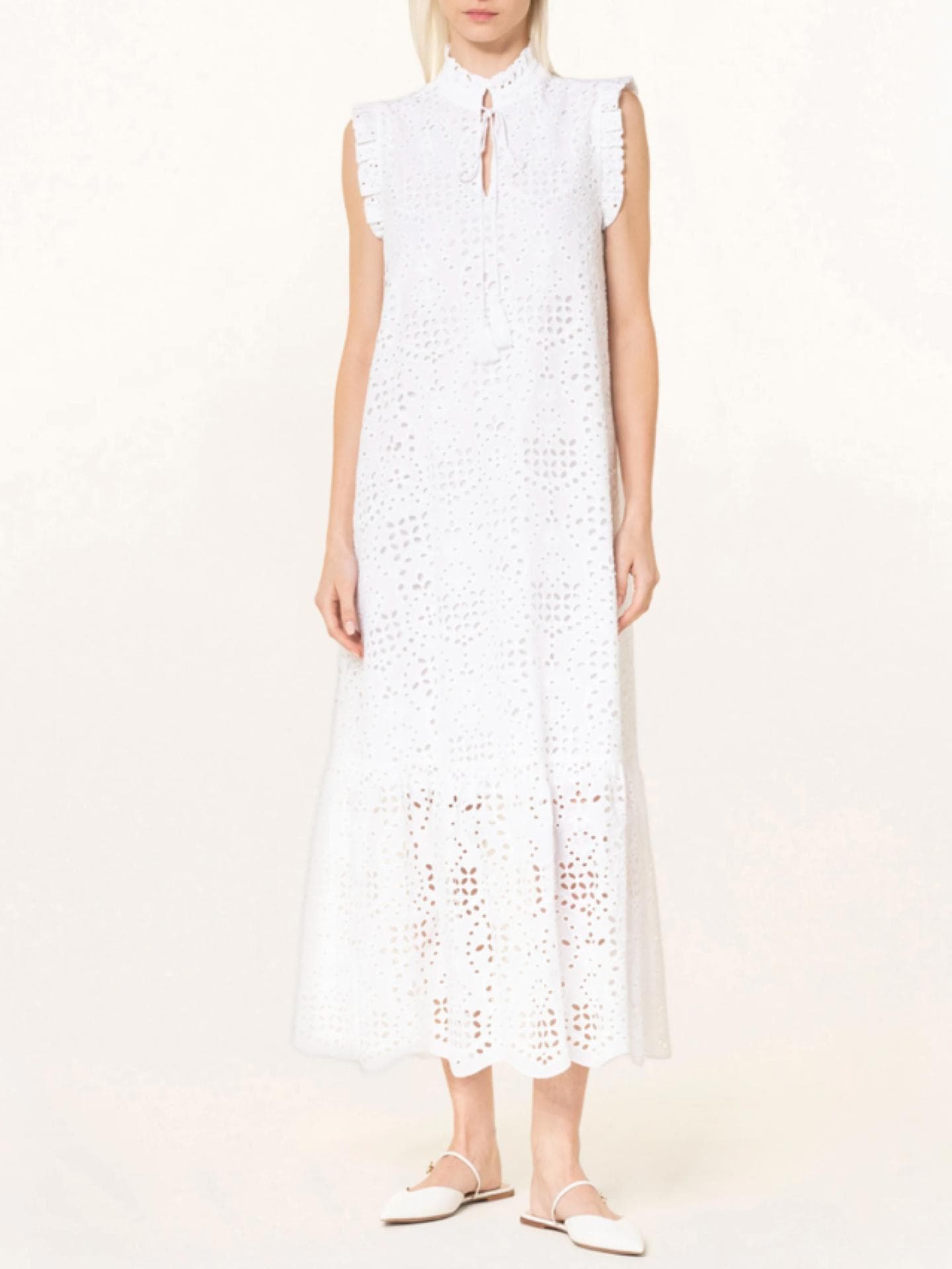 Kleid mit Lochspitze