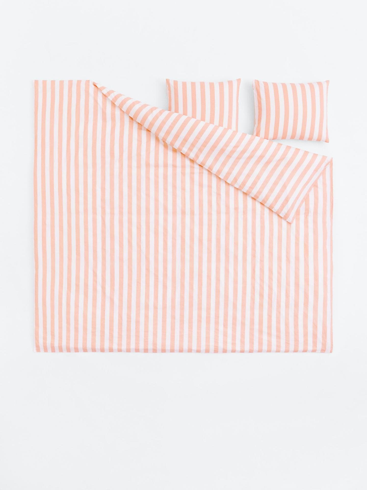 Gestreifte Bettwäsche für Doppelbett H&M Home