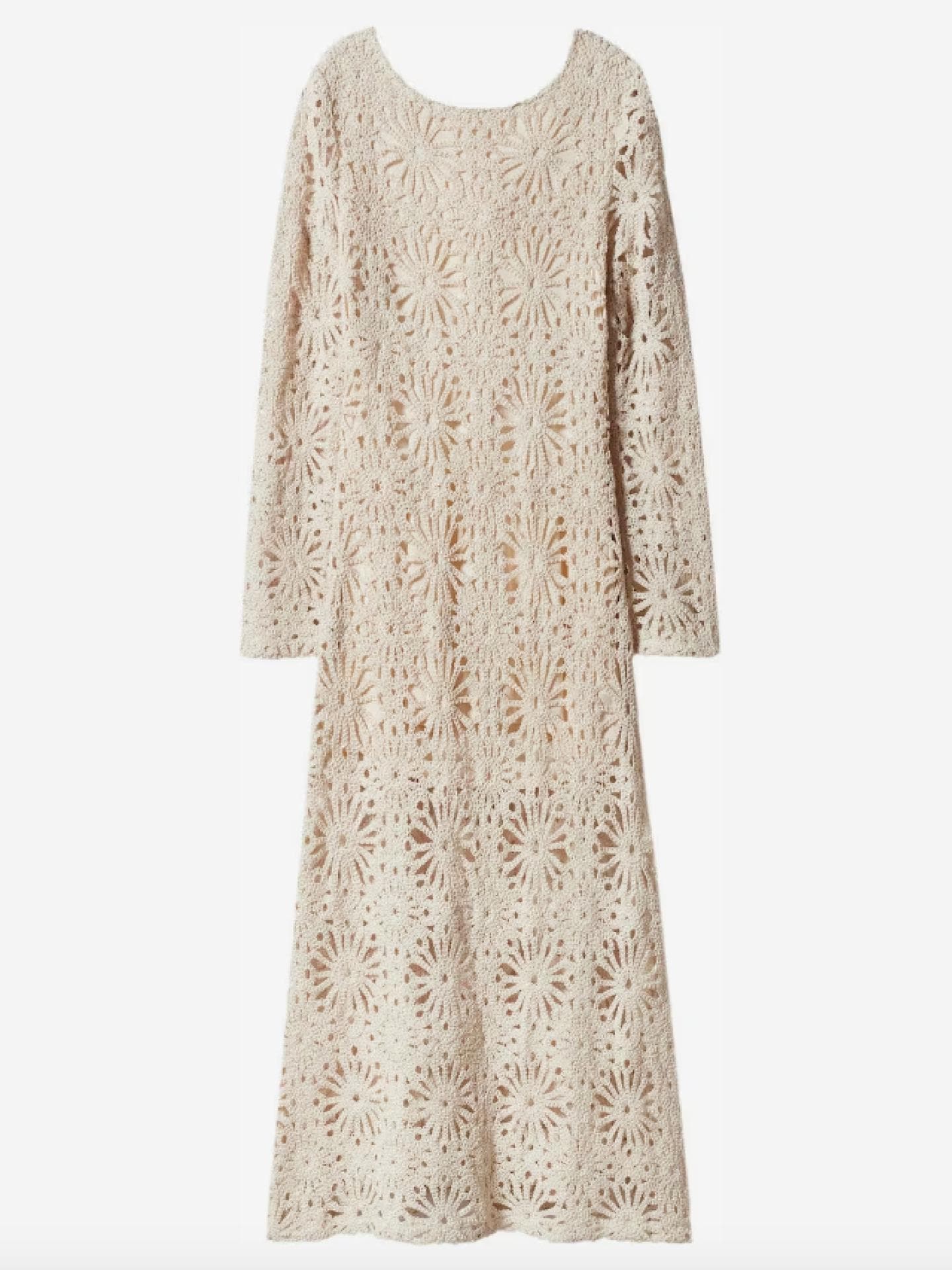 Langes Kleid mit Ärmeln
