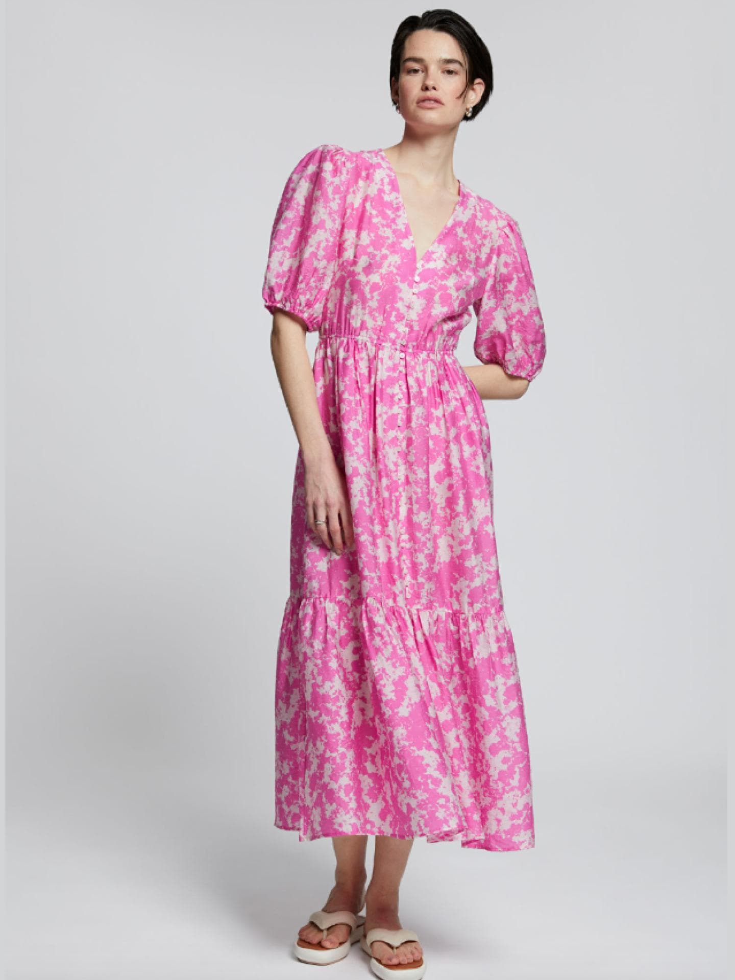Rosafarbenes Blumenkleid von & Other Stories