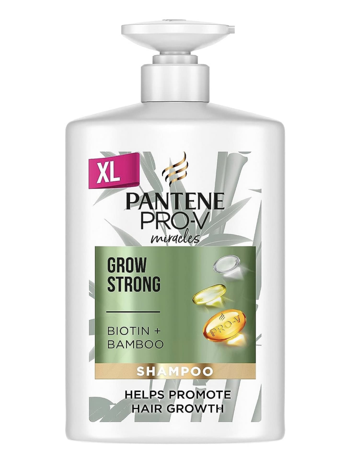 Pantene Pro-V Grow Strong Shampoo mit Biotin & Bamus | Hilft, Haarausfall Zu Reduzieren